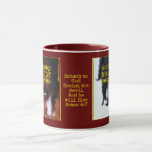 NIET VANDAAG SATAN | Aangepaste foto | Christelijk Mok (Midden)