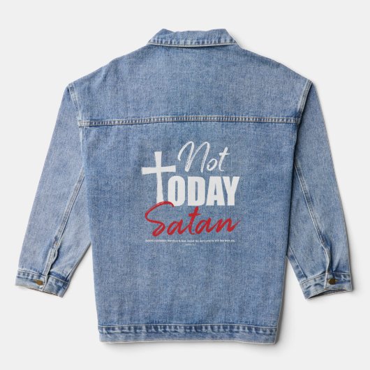 Niet vandaag Satan Black Denim Jacket (Achterkant)