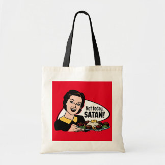 Niet vandaag satan Canvas tas