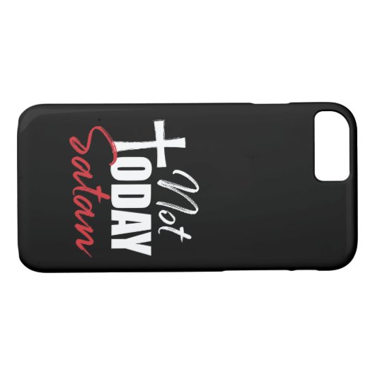 Niet vandaag satan Case-Mate iPhone case (Achterkant (Horizontaal))
