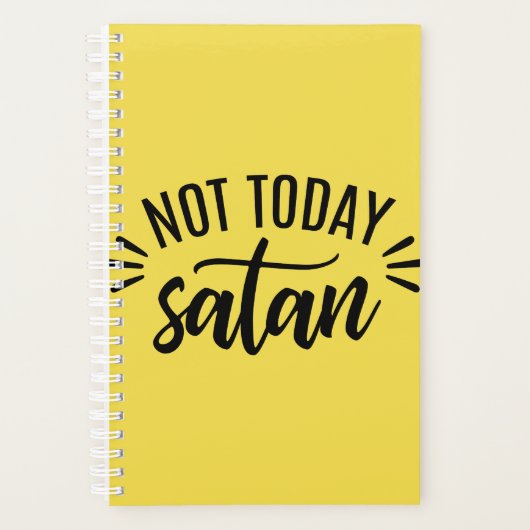 Niet vandaag satan Funny Spiral Planner (Voorkant)