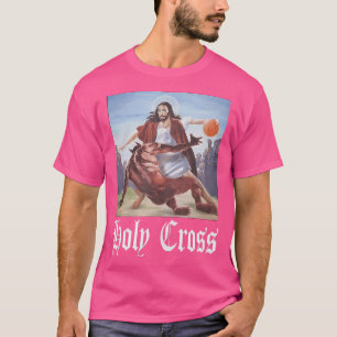 Niet vandaag Satan Jesus Crossover Basketbal Heili T-shirt