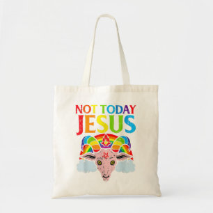 Niet vandaag, Satan Jesus versus Satan in Basketba Tote Bag