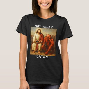 Niet Vandaag Satan Jezus Vs Satan Gamer Gaming T-shirt