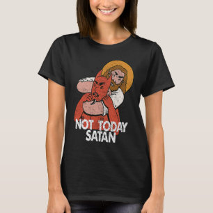 Niet vandaag Satan Jiu Jitsu Christelijk T-shirt