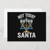 Niet Vandaag Sinterklaas Joodse Hanukkah Feest Men Briefkaart (Voorkant / Achterkant)