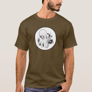 Niet verbonden - Octopus aan de telefoon T-shirt