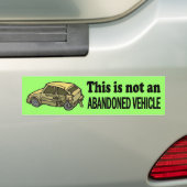 Niet verlaten bumpersticker (Op auto)