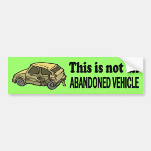 Niet verlaten bumpersticker