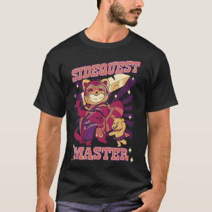 Niet verlengende zijdelingse vragen RPG Gamer rol T-shirt