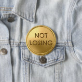 Niet verliezen ronde button 7,6 cm (In situ)