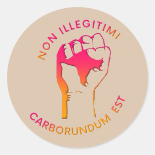NIET (verloop) Ronde Sticker