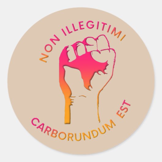 NIET (verloop) Ronde Sticker (Voorkant)