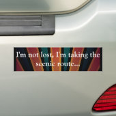 Niet verloren Bumpersticker (Op auto)