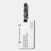 Niet verloren Pun Bagagelabel (Achterkant verticaal)