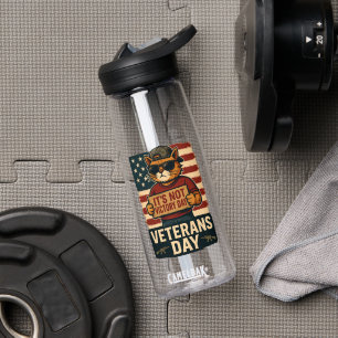 Niet Victory Day Moedige Kat – Veteranendag Ontwer Waterfles