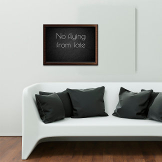 Niet vliegen van het noodlot inspirerend poster