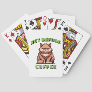 Niet voor koffie pokerkaarten