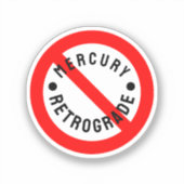 Niet voor kwikretrograde sticker (Voorkant)