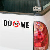 NIET VOOR MIJ BUMPERSTICKER (Op Truck)