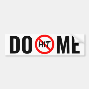 NIET VOOR MIJ BUMPERSTICKER