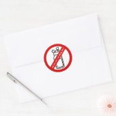Niet voor mij, ik ben melkvrij. Dairy Allergy Aler Ronde Sticker (Envelop)