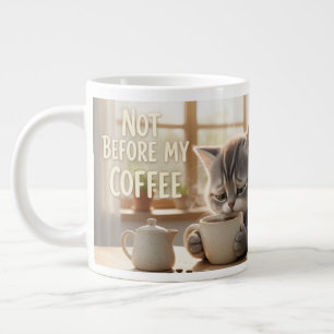 Niet voor mijn koffie Funny Tom & Luna Jumbo Mok