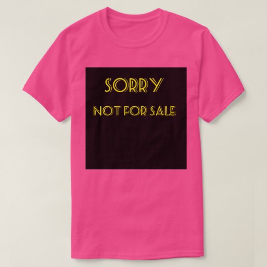 Niet voor verkoop Klassieke TShirt (Design voorkant)