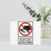 Niet vooraf bedienen van uw parels voordat u Matth Briefkaart (Staand voorkant)