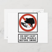 Niet vooraf bedienen van uw parels voordat u Matth Briefkaart (Voorkant / Achterkant)