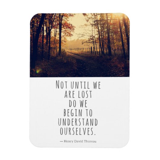 Niet voordat we Thoreau Quote kwijt zijn Magneet (Verticaal)