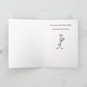 Niet vrolijk voelen feestdagen kaart (Binnen)