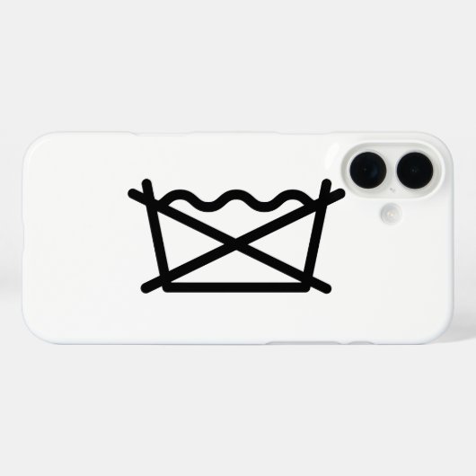 NIET WASSEN! Case-Mate iPhone CASE (Achterkant (horizontaal))