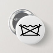 NIET WASSEN! RONDE BUTTON 5,7 CM (Voorkant /achterkant)