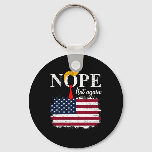 Niet weer grappig Trump 5 Sleutelhanger (Voorkant)
