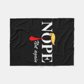 Niet weer grappig Trump Kleding Nee Niet weer Trum Fleece Deken (Voorkant (Horizontaal))