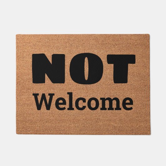 Niet welkom deurmat (Voorkant)