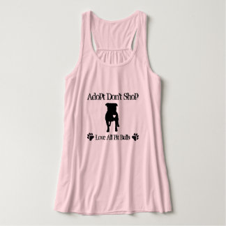 Niet winkelen, adopteren tanktop