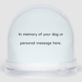 NIET WINKELEN OF ADOPTEREN SNEEUWBOL (Achterkant)