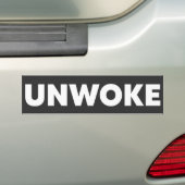 Niet Woke  Bumpersticker (Op auto)