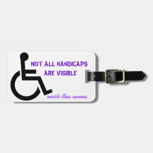 Niet zijn alle Handicaps zichtbaar Bagagelabel