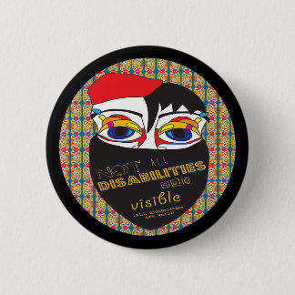 Niet zijn alle handicaps zichtbaar ronde button 5,7 cm