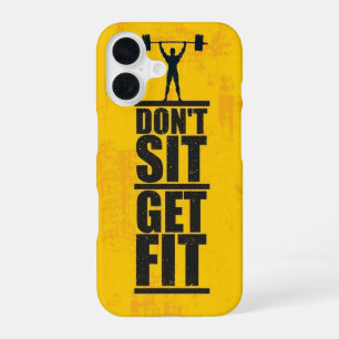 Niet zitten, Fit worden _ iPhone case 16 Hoesje