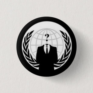 Niet zo anonieme ronde button 3,2 cm