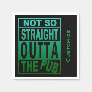 Niet zo direct buiten de Pub Drink Humor Servet