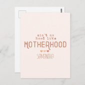 Niet zo goed als moederschap briefkaart (Voorkant / Achterkant)