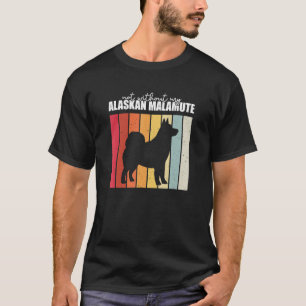 Niet zonder mijn Alaskan Malamute Retro Vintage T-shirt
