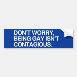 NIET ZORGEN, GAY ISN ZIJN - .png Bumpersticker