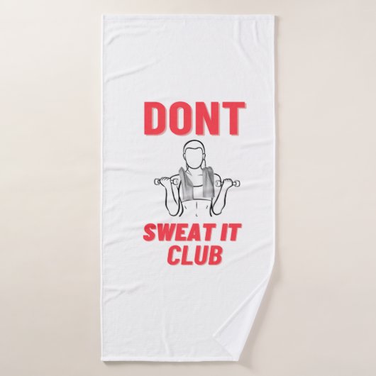 Niet zweet het gym workout handdoek aangepaste naa (Badhanddoek)