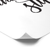 Niet zweten van de kleine kunstdrukkunst poster (Hoek)